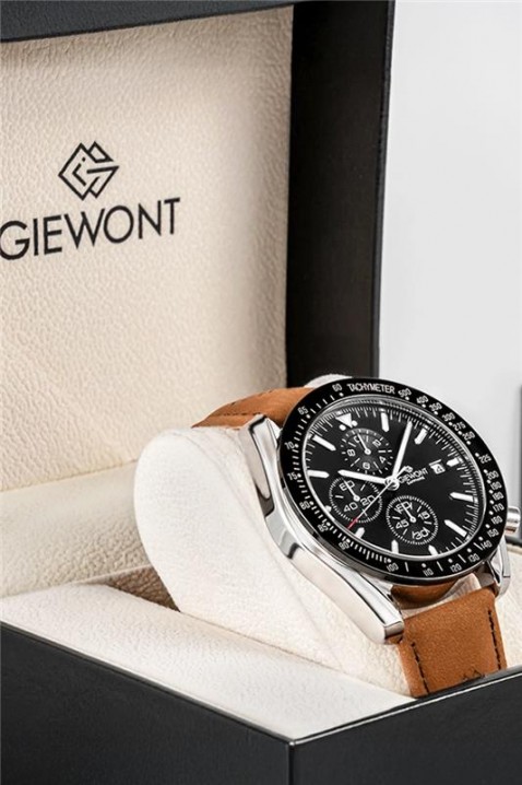 Giewont Chronograph Sapphire Black férfi karóra, Szín: fekete, IVET.HU - A te online butikod.