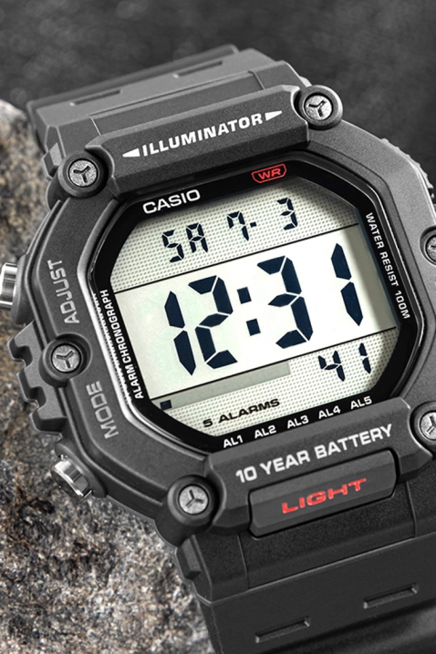 CASIO AE-1600H-1AVDF férfi karóra, Szín: fekete, IVET.HU - A te online butikod.