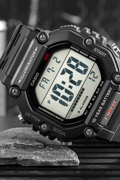 CASIO AE-1600H-1AVDF férfi karóra, Szín: fekete, IVET.HU - A te online butikod.