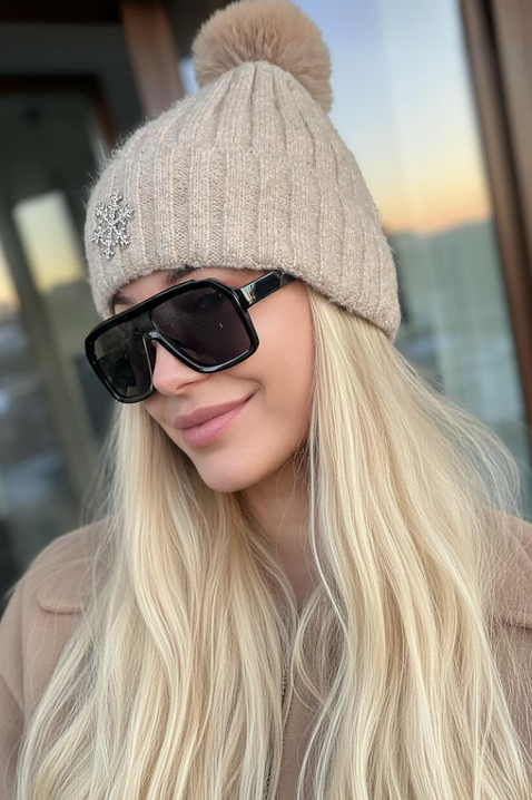 POMPONDA sapka, Szín: bézs, IVET.HU - A te online butikod.