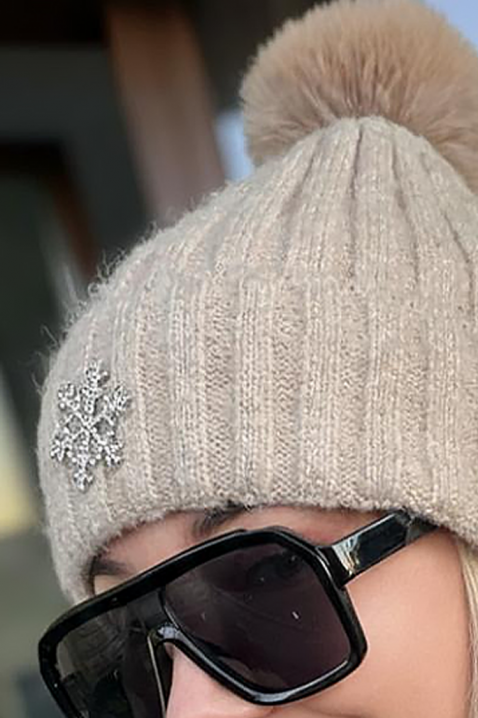 POMPONDA sapka, Szín: bézs, IVET.HU - A te online butikod.