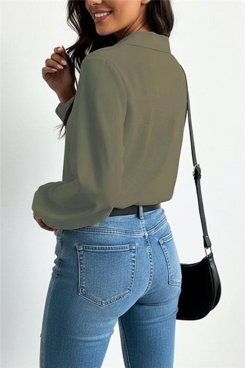 MIOHEZA KHAKI női blúz, Szín: khaki, IVET.HU - A te online butikod.