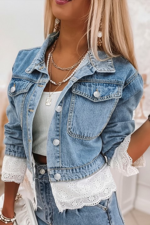 GEZELINDA farmer dzseki, Szín: világoskék, IVET.HU - A te online butikod.