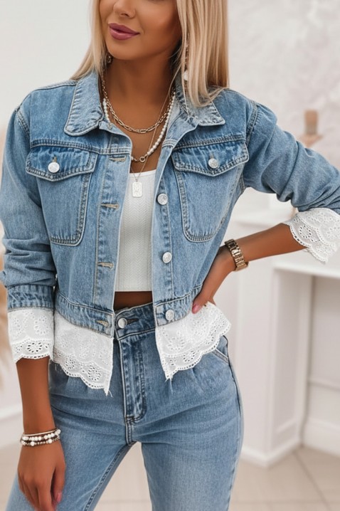 GEZELINDA farmer dzseki, Szín: világoskék, IVET.HU - A te online butikod.