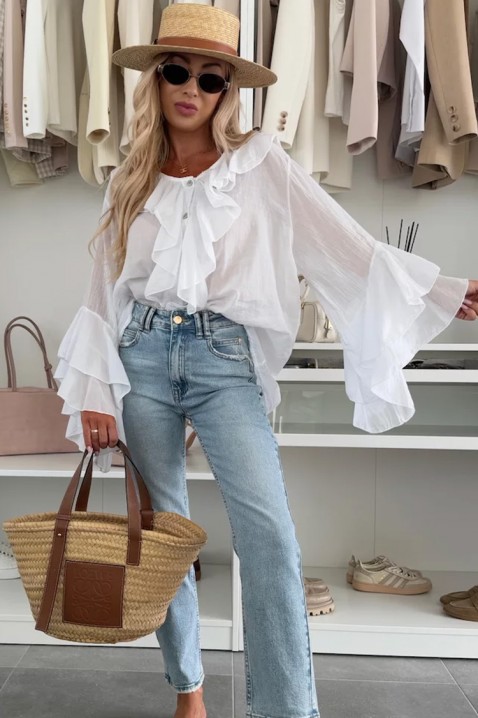 VOLELANDA WHITE női blúz, Szín: fehér, IVET.HU - A te online butikod.