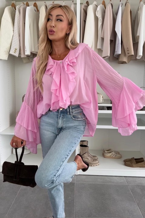 VOLELANDA PINK női blúz, Szín: rózsaszín, IVET.HU - A te online butikod.