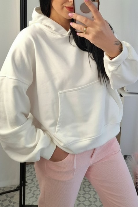 RIVROLDA WHITE pulóver, Szín: fehér, IVET.HU - A te online butikod.