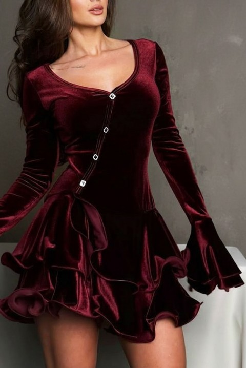 VERLIANA BORDO ruha, Szín: bordó, IVET.HU - A te online butikod.