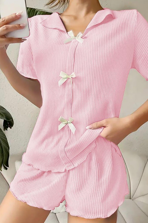 REBRELDA PUDRA pizsama, Szín: púderrózsaszín, IVET.HU - A te online butikod.