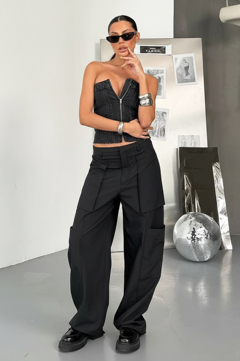 ERELONZA BLACK top, Szín: fekete, IVET.HU - A te online butikod.