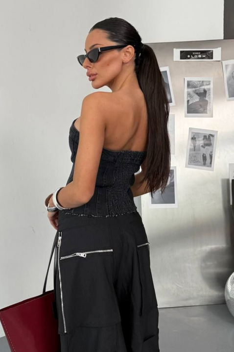 ERELONZA BLACK top, Szín: fekete, IVET.HU - A te online butikod.