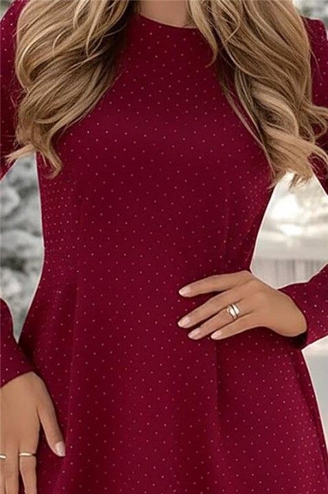 DERITONA BORDO ruha, Szín: bordó, IVET.HU - A te online butikod.