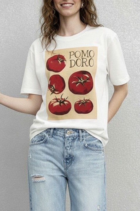 TOMILZA póló, Szín: fehér, IVET.HU - A te online butikod.