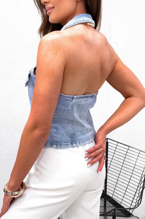 OBLENZA top, Szín: világoskék, IVET.HU - A te online butikod.