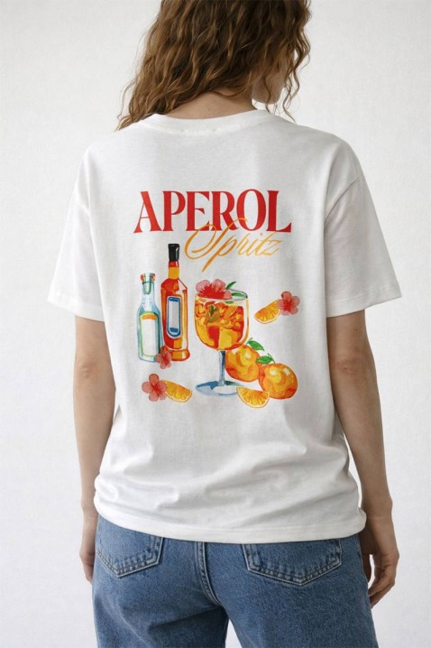 APEROLZA WHITE póló, Szín: fehér, IVET.HU - A te online butikod.