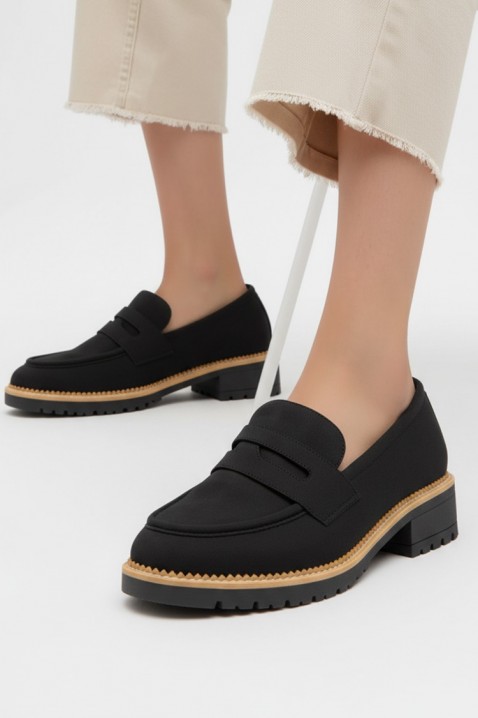 MOKANINZA BLACK női mokaszin, Szín: fekete, IVET.HU - A te online butikod.