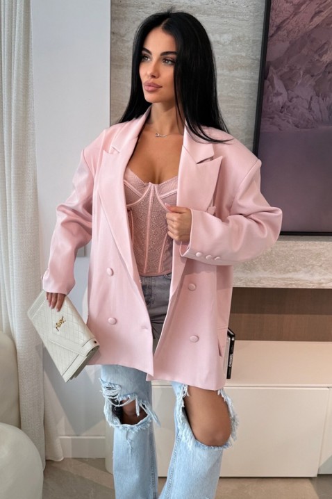 DROPILZA PUDRA blézer, Szín: púderrózsaszín, IVET.HU - A te online butikod.