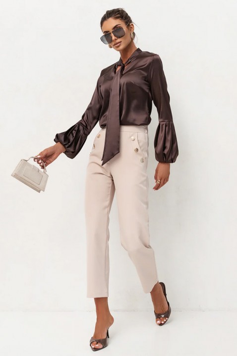 GERZOLDA BROWN női blúz, Szín: barna, IVET.HU - A te online butikod.