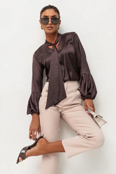 GERZOLDA BROWN női blúz, Szín: barna, IVET.HU - A te online butikod.