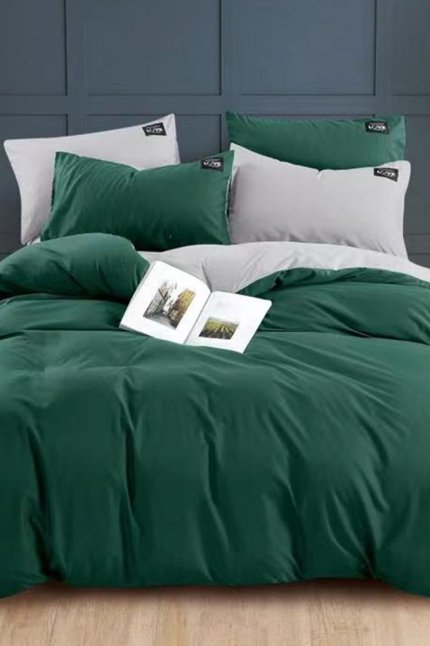 TRENILMY GREEN ágyneműgarnitúra 200x220 cm pamut - 3 darabos, Szín: zöld, IVET.HU - A te online butikod.