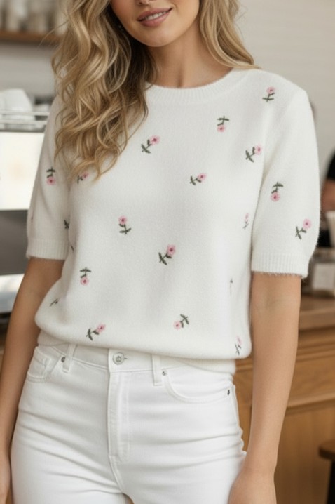 BENTONZA WHITE pulóver, Szín: fehér, IVET.HU - A te online butikod.