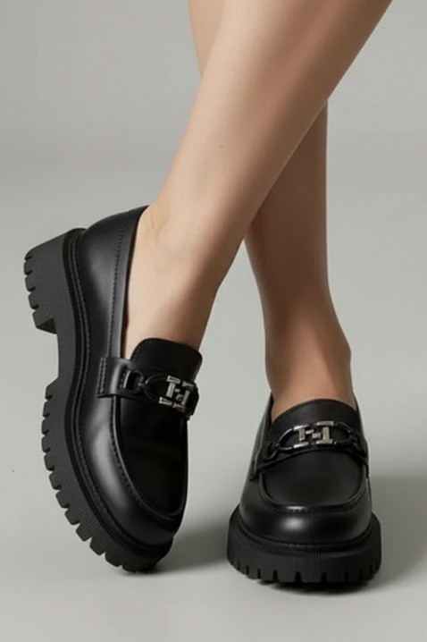 TROVERLMA női mokaszín, Szín: fekete, IVET.HU - A te online butikod.