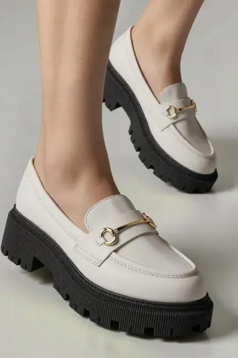 KSIOVERLA ECRU női mokaszín, Szín: ekrü, IVET.HU - A te online butikod.