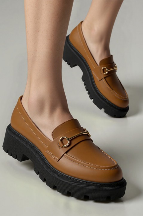 KSIOVERLA BROWN női mokaszín, Szín: világosbarna, IVET.HU - A te online butikod.