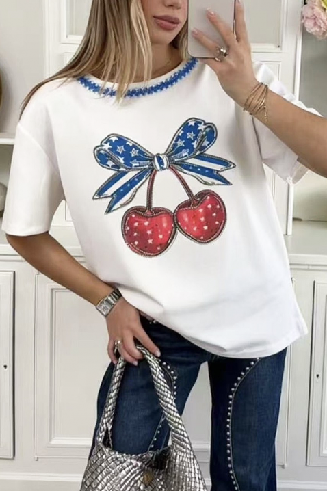 CHAROLZA póló, Szín: fehér, IVET.HU - A te online butikod.