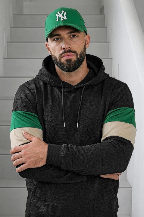 ELZONO férfi pulóver, Szín: fekete, IVET.HU - A te online butikod.