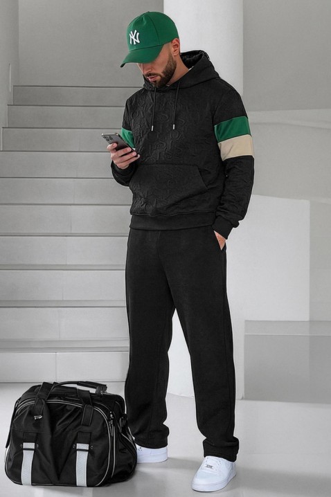 ELZONO férfi pulóver, Szín: fekete, IVET.HU - A te online butikod.