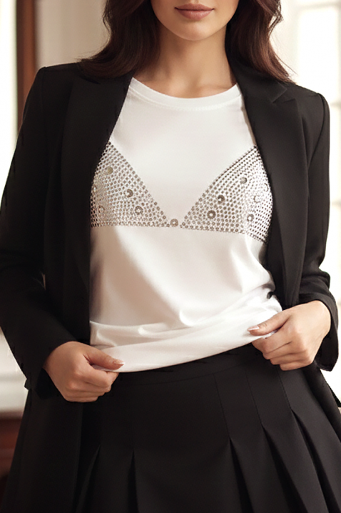 BOJANA póló, Szín: fehér, IVET.HU - A te online butikod.