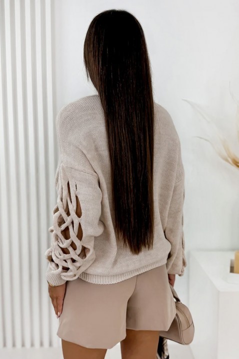 JILENDA BEIGE kardigán, Szín: fehér, IVET.HU - A te online butikod.