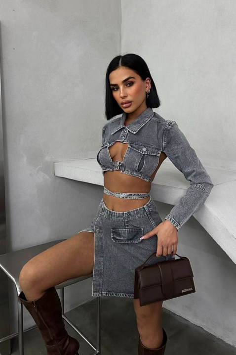 DENIMOLZA szett, Szín: grafitszürke, IVET.HU - A te online butikod.