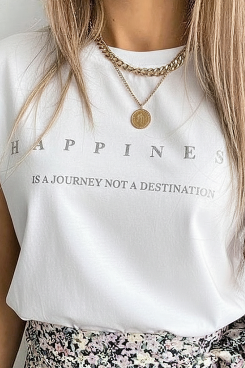 TENINZA póló, Szín: fehér, IVET.HU - A te online butikod.