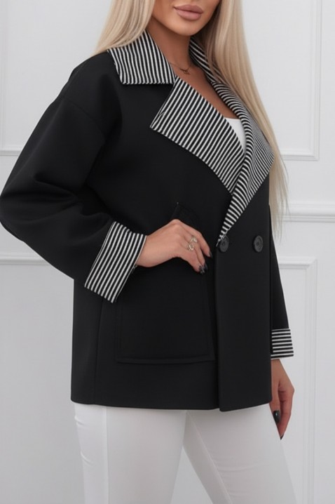 VOLENDILA BLACK kabát, Szín: fekete, IVET.HU - A te online butikod.