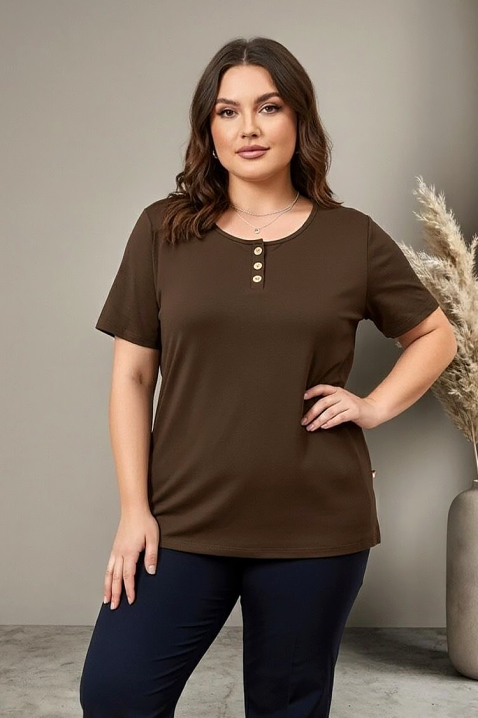 SILORZA BROWN póló, Szín: barna, IVET.HU - A te online butikod.