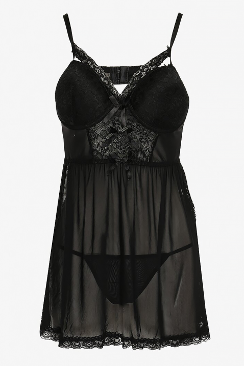 VELORINZA hálóing, Szín: fekete, IVET.HU - A te online butikod.