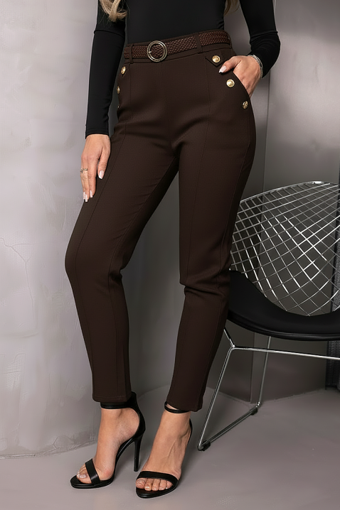 ZIRVELLA BROWN nadrág, Szín: barna, IVET.HU - A te online butikod.