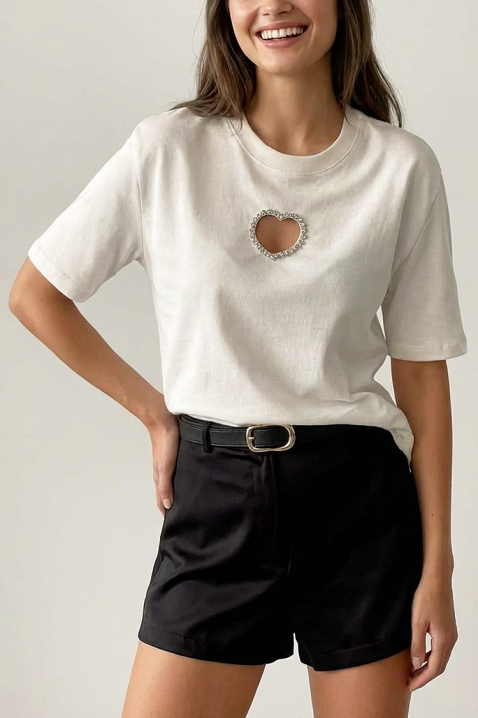 ZOLVINA WHITE póló, Szín: fehér, IVET.HU - A te online butikod.