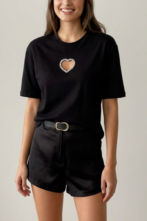 ZOLVINA BLACK póló, Szín: fekete, IVET.HU - A te online butikod.