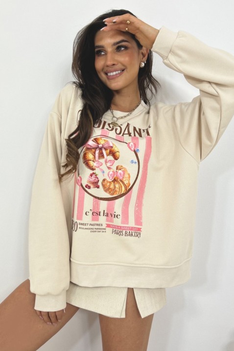 ALEXENIA BEIGE női felső, Szín: bézs, IVET.HU - A te online butikod.