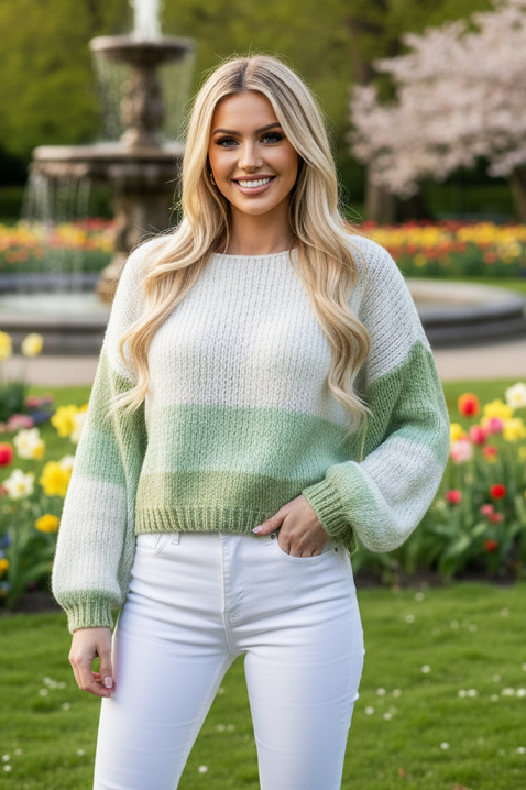 OLIVELZA GREEN pulóver, Szín: zöld, IVET.HU - A te online butikod.