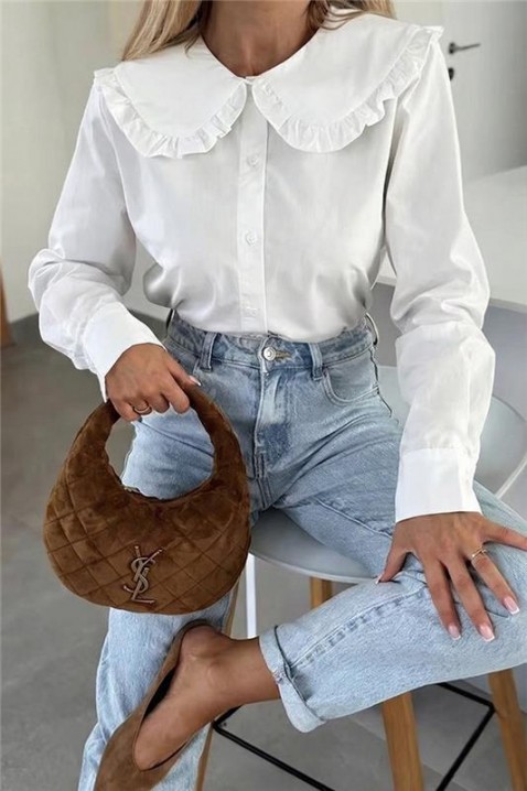 AFETINA WHITE női blúz, Szín: fehér, IVET.HU - A te online butikod.