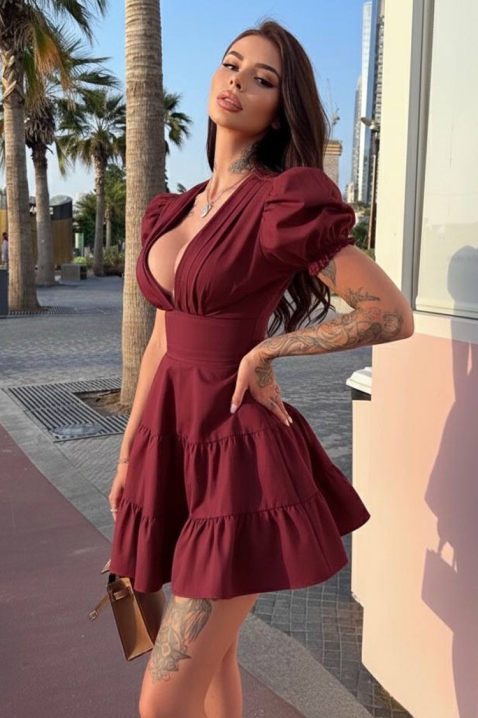 MELINIA BORDO ruha, Szín: bordó, IVET.HU - A te online butikod.