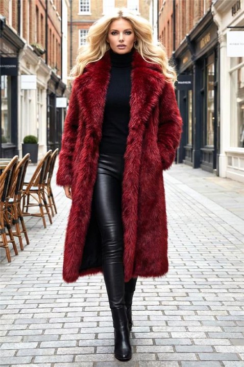 DIVELZA kabát, Szín: bordó, IVET.HU - A te online butikod.