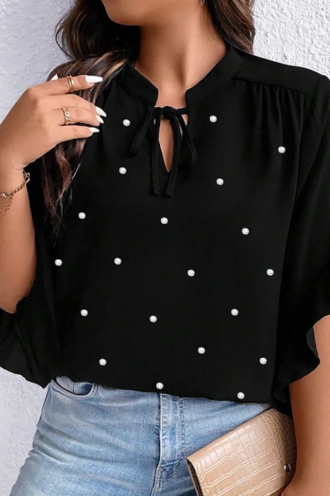 ELISANDRINA BLACK női blúz, Szín: fekete, IVET.HU - A te online butikod.