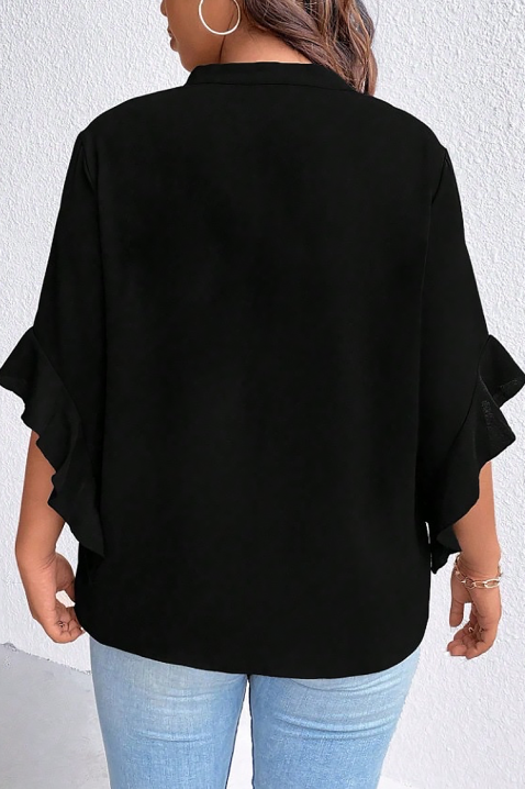 ELISANDRINA BLACK női blúz, Szín: fekete, IVET.HU - A te online butikod.