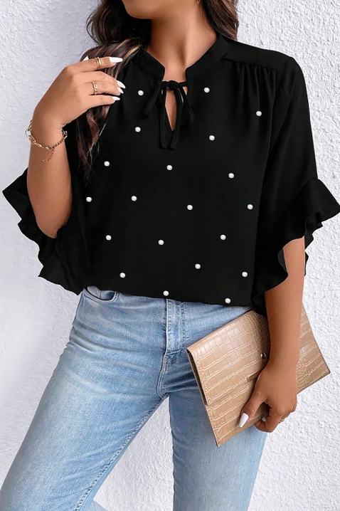 ELISANDRINA BLACK női blúz, Szín: fekete, IVET.HU - A te online butikod.