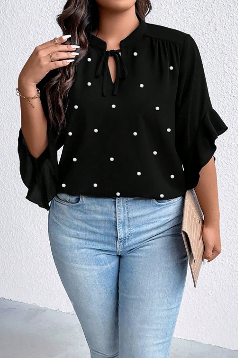 ELISANDRINA BLACK női blúz, Szín: fekete, IVET.HU - A te online butikod.